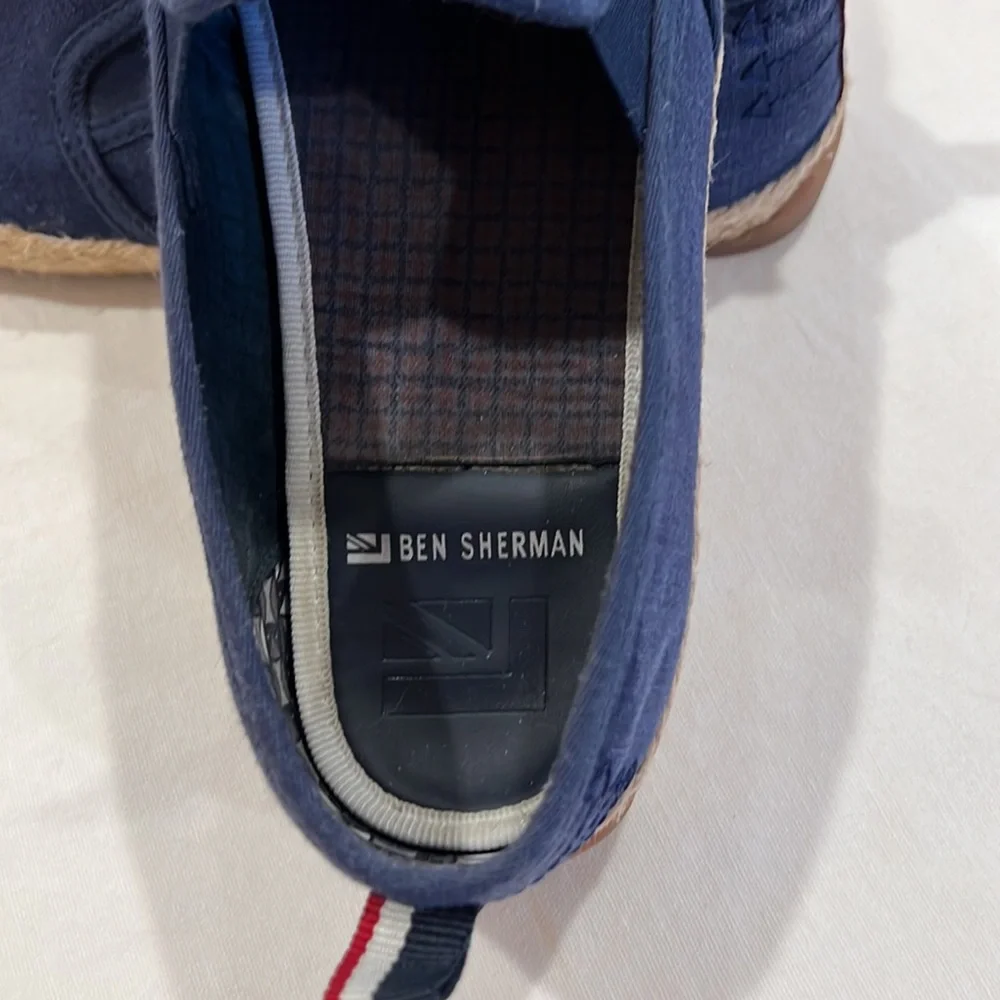 Ben Sherman men’s navy canvas boat shoes